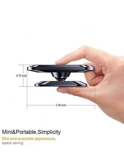 1pc 360 Degree Rotation Magnetic Car Phone Holder