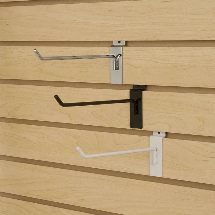 Chrome Slat Wall Hooks for Home or Retail Shop x 96