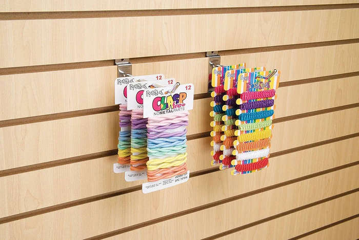 Chrome Slat Wall Hooks for Home or Retail Shop x 96