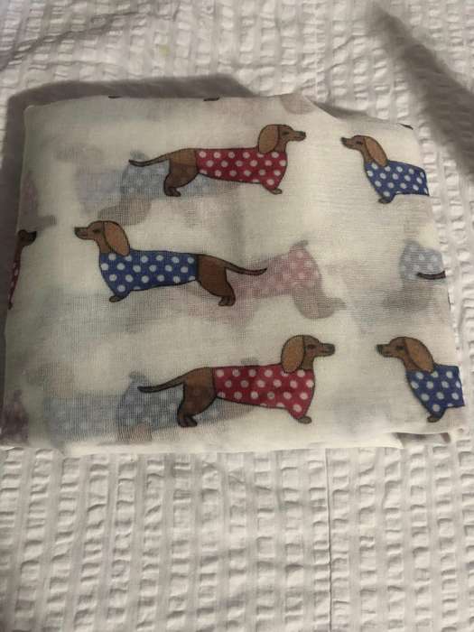 Dachshund Spotty coat ladies Scarf  Sausage Dog lover gift +Body Spritzer