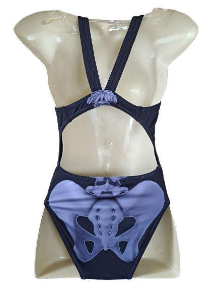 Ladies Skeleton Full Costume Fastback - Fully Lined - Size 26