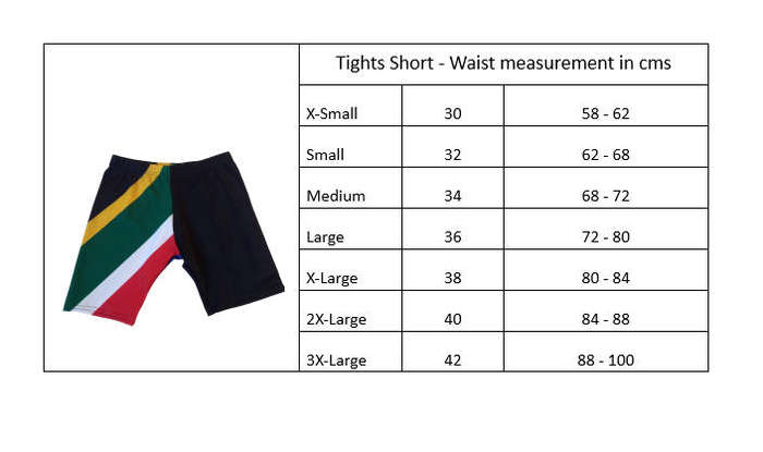 SA flag tights 2 pairs  Ankle length and above-knee length