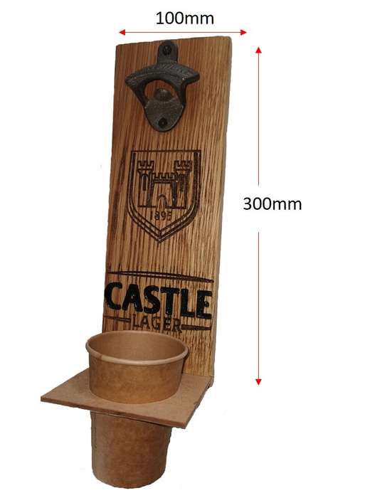 Wall mount bottle opener