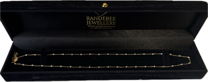 18K Gold Beaded Chain | 45cm