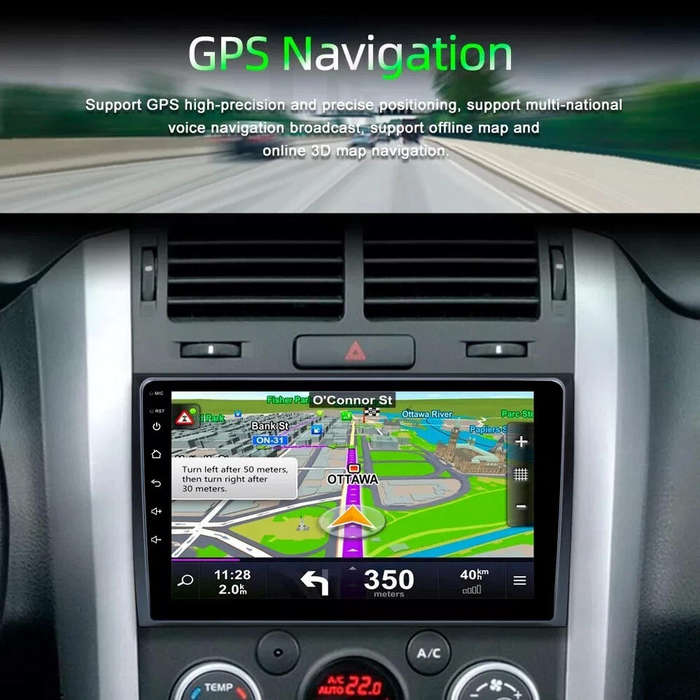 For SUZUKI SX4 2006-2013 Android 14 Car Stereo GPS Navi Carplay Touch Radio WIFI