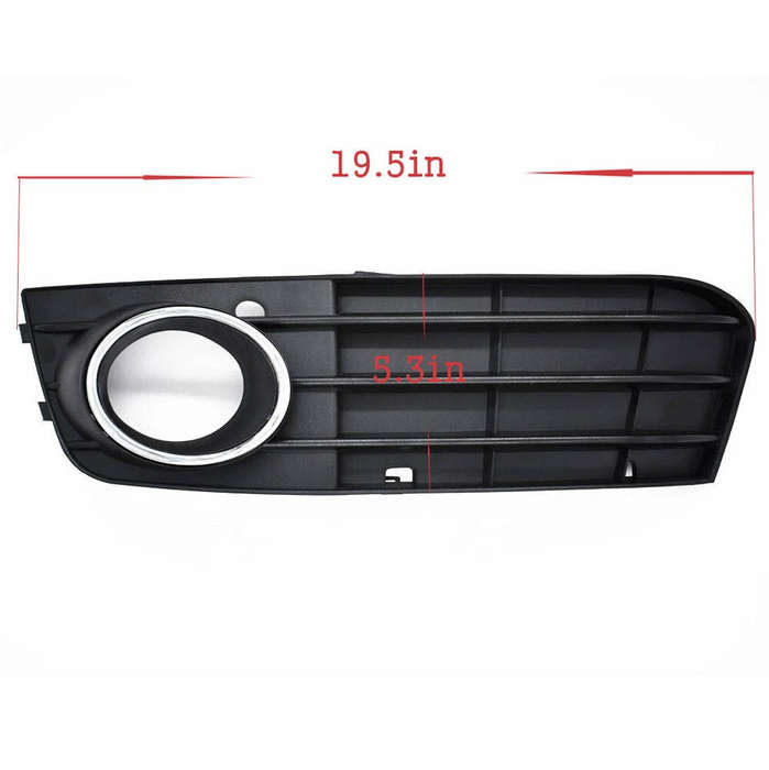 Left-Right Front Bumper Fog Light Grille Grill Cover Fit For Audi A4L 2009-2011