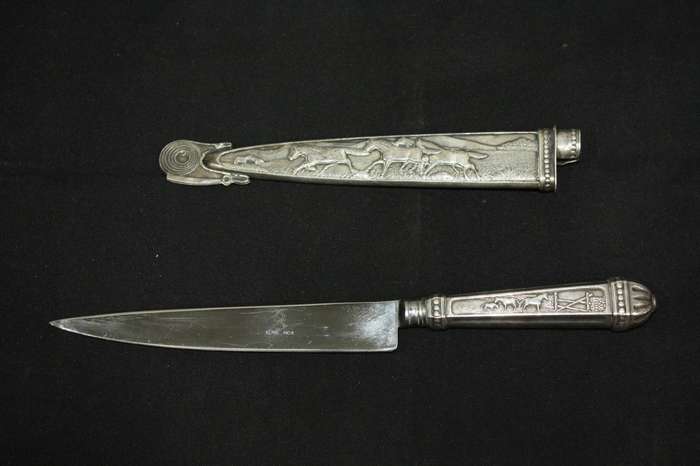 Gaucho Boot Knife ELMO INOX Ornate Scabbard Knife