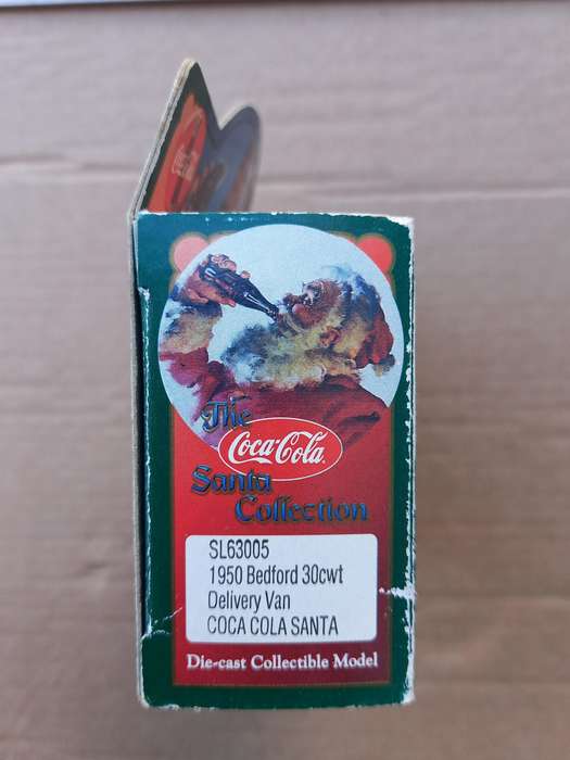 1997 LLEDO ENGLAND COCA-COLA SANTA 3.5"L DIECAST 1950 BEDFORD