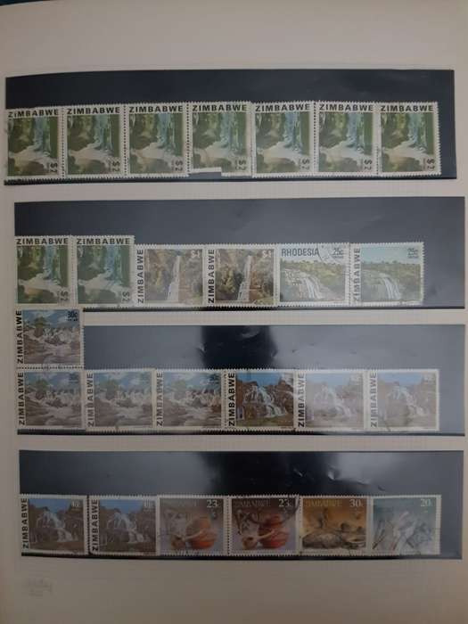 RHODESIA STAMPS USED (BID PER PAGE ,1 BID FOR ALL )