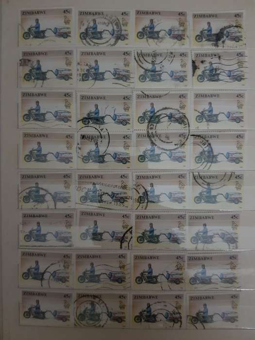 RHODESIA STAMPS USED (BID PER PAGE ,1 BID FOR ALL )