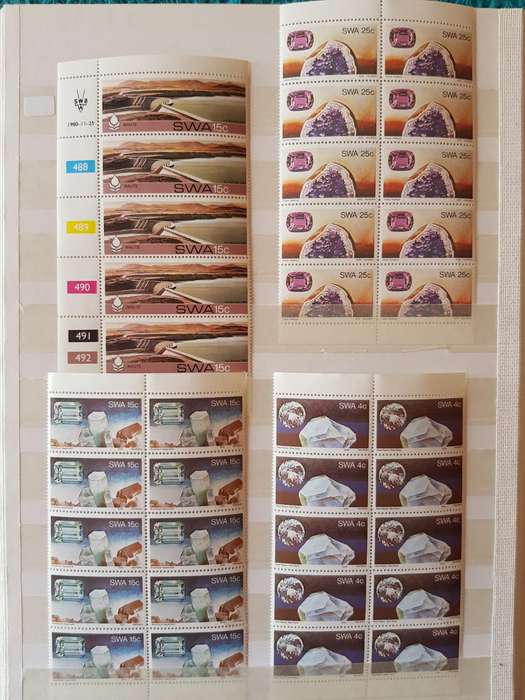 SWA STAMPS USED (BID PER PAGE ,1 BID FOR ALL )