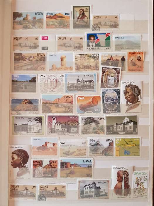 SWA STAMPS USED (BID PER PAGE ,1 BID FOR ALL )