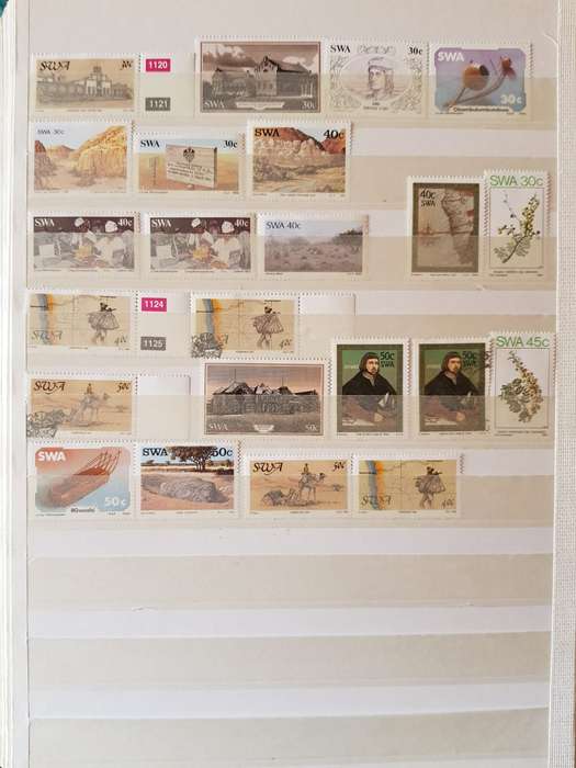 SWA STAMPS USED (BID PER PAGE ,1 BID FOR ALL )