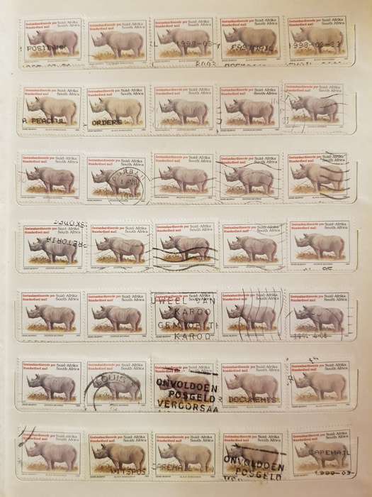 RSA STAMPS USED (BID PER PAGE ,1 BID FOR ALL )