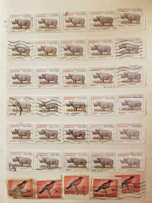 RSA STAMPS USED (BID PER PAGE ,1 BID FOR ALL )