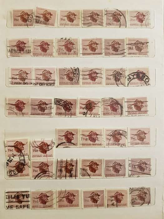 RSA STAMPS USED (BID PER PAGE ,1 BID FOR ALL )