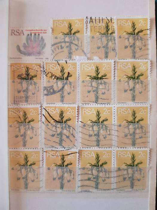 RSA STAMPS WITH SOME VERY GOOD POSTMARKS