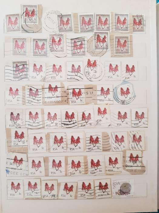 RSA STAMPS USED (BID PER PAGE ,1 BID FOR ALL )
