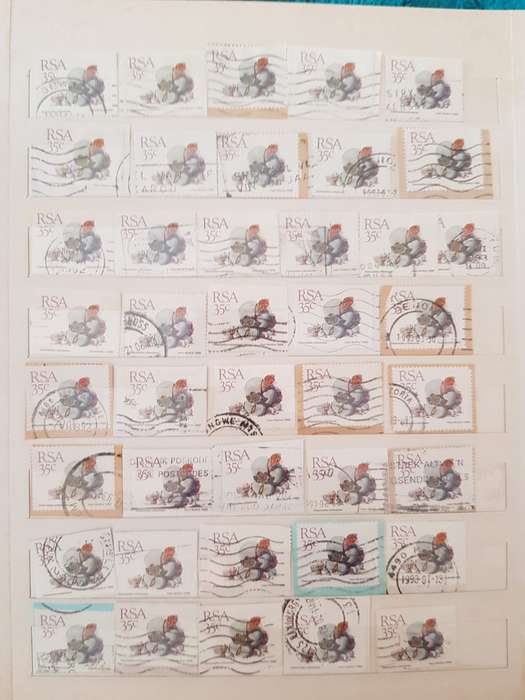RSA STAMPS USED (BID PER PAGE ,1 BID FOR ALL )