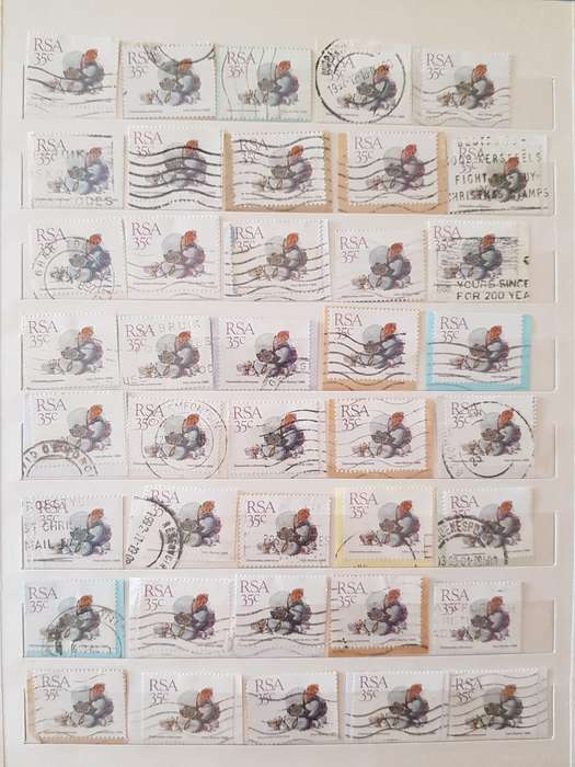 RSA STAMPS USED (BID PER PAGE ,1 BID FOR ALL )