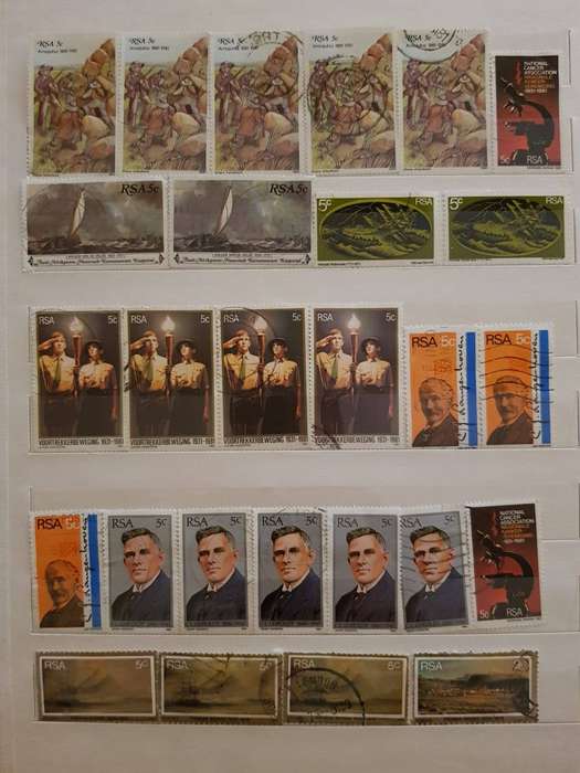 RSA STAMPS WITH SOME VERY GOOD POSTMARKS