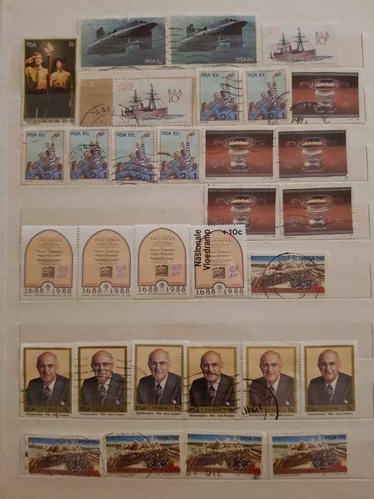 RSA STAMPS WITH SOME VERY GOOD POSTMARKS