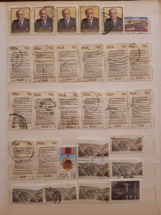 RSA STAMPS WITH SOME VERY GOOD POSTMARKS