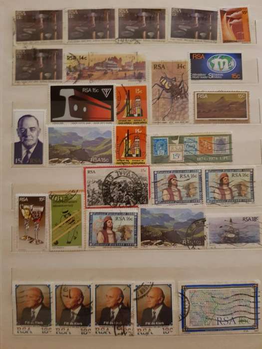 RSA STAMPS WITH SOME VERY GOOD POSTMARKS