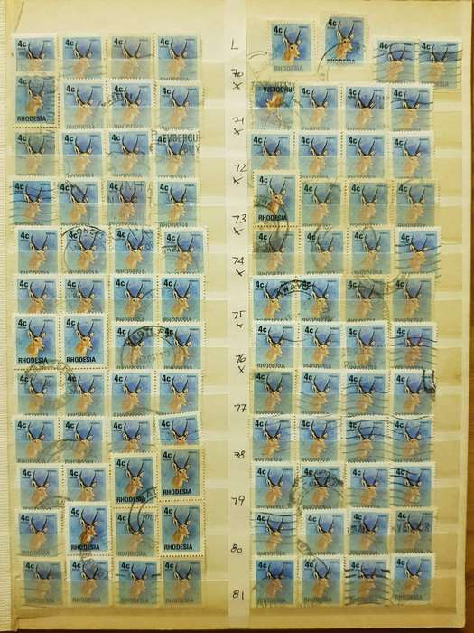 RHODESIA STAMPS USED
