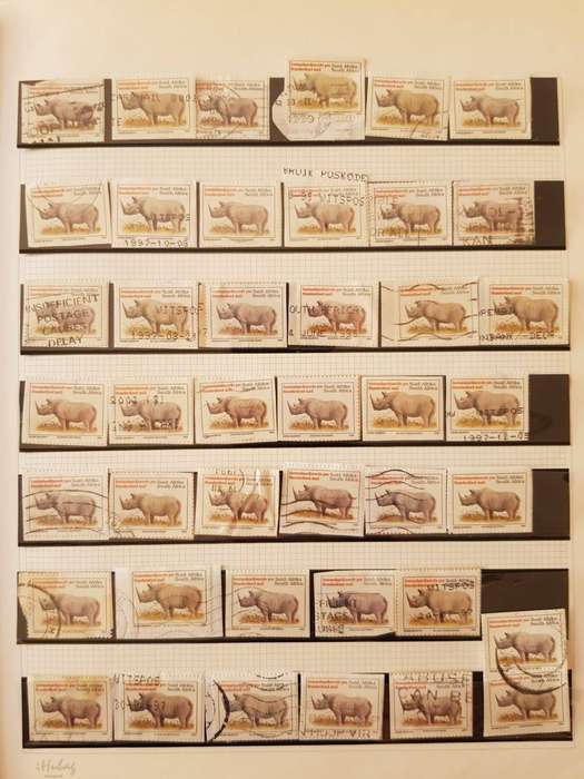 RSA STAMPS WITH SOME VERY GOOD POSTMARKS