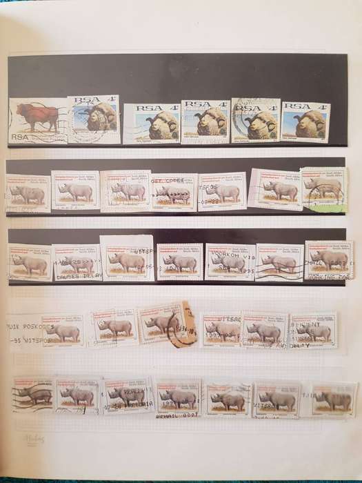 RSA STAMPS WITH SOME VERY GOOD POSTMARKS