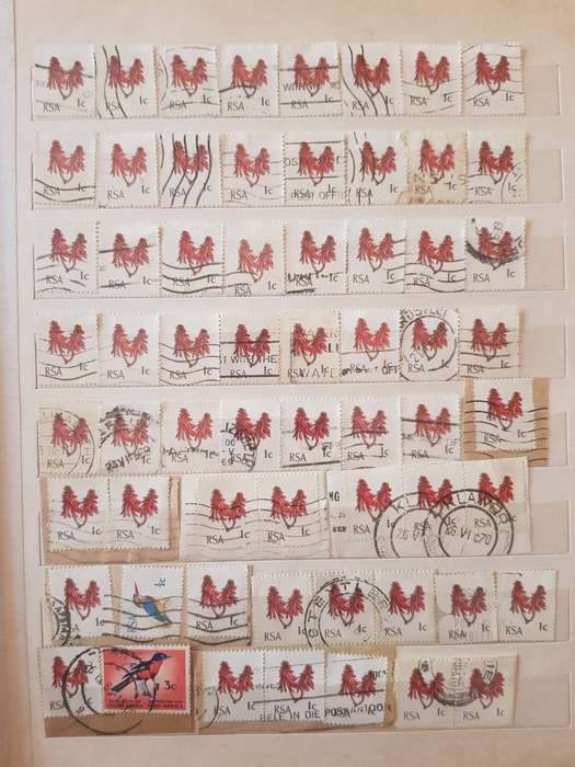 RSA STAMPS WITH SOME VERY GOOD POSTMARKS