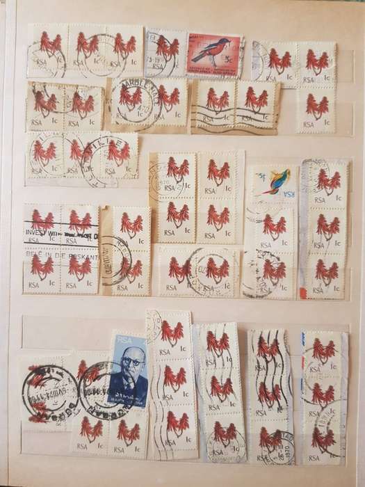 RSA STAMPS WITH SOME VERY GOOD POSTMARKS