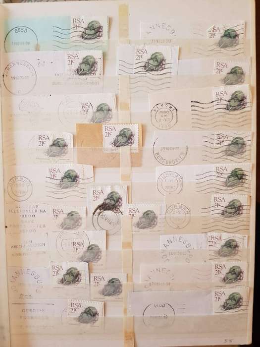 RSA STAMPS WITH SOME VERY GOOD POSTMARKS
