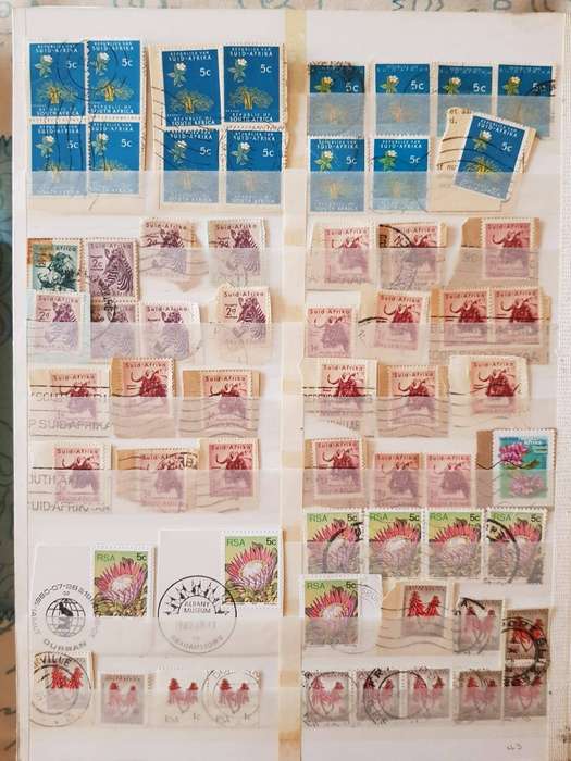 RSA STAMPS WITH SOME VERY GOOD POSTMARKS