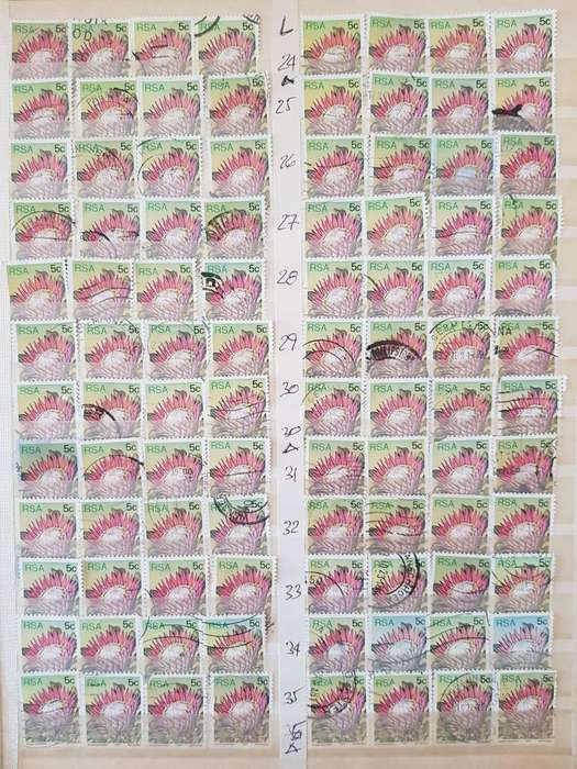 RSA STAMPS WITH SOME VERY GOOD POSTMARKS