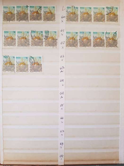 RSA STAMPS WITH SOME VERY GOOD POSTMARKS