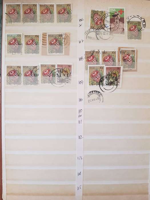 RSA STAMPS WITH SOME VERY GOOD POSTMARKS
