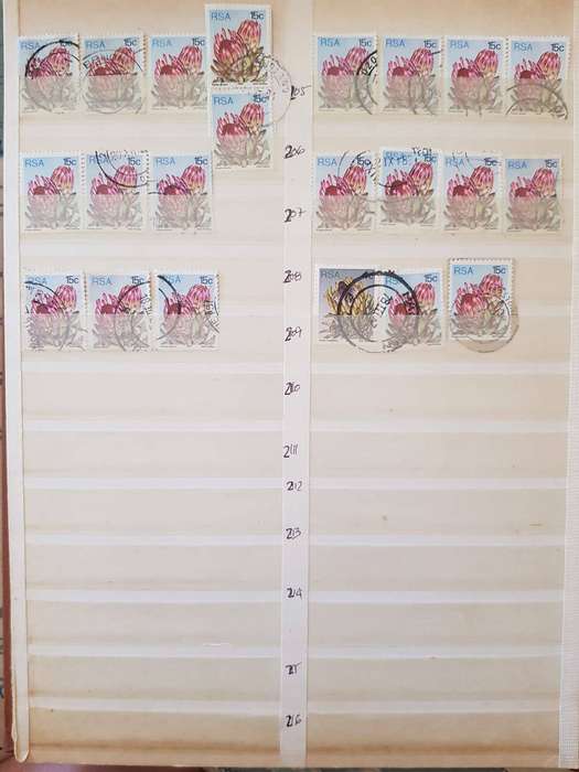 RSA STAMPS WITH SOME VERY GOOD POSTMARKS