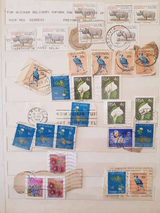 RSA STAMPS WITH SOME VERY GOOD POSTMARKS