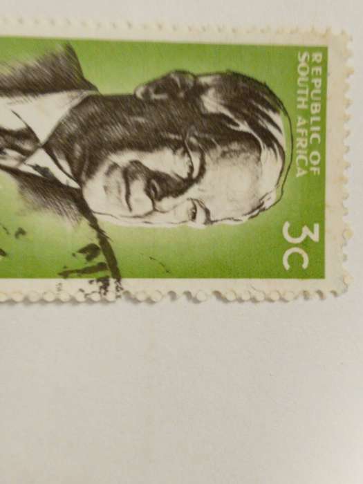 1966 RSA 3C VERWOERD COMMEMORATION. VARIETY COLOUR SHIFT AT THE TOP AND SIDE OF THE FACE