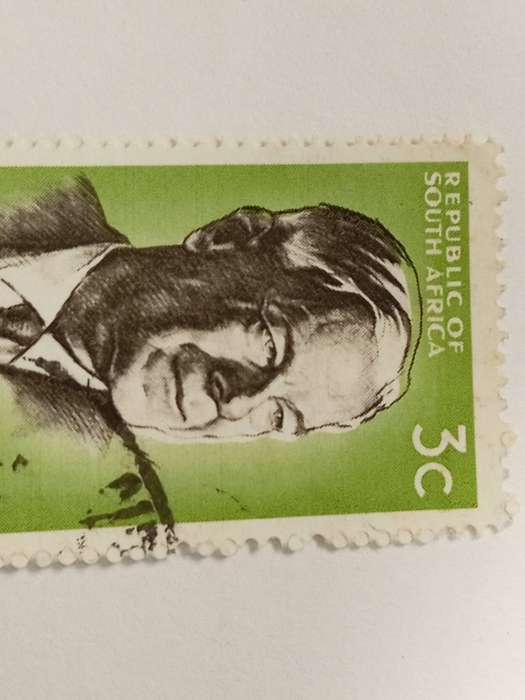 1966 RSA 3C VERWOERD COMMEMORATION. VARIETY COLOUR SHIFT AT THE TOP AND SIDE OF THE FACE