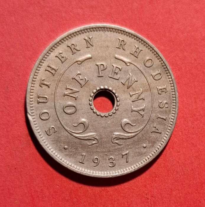 SOUTHERN RHODESIA One Penny 1937 - in excellent condition!!
