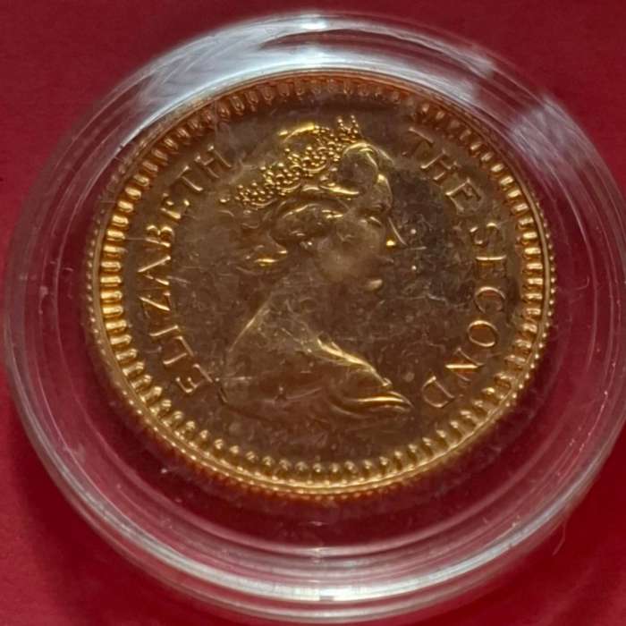 RHODESIA 1 Gold Pound 1966 - rare vintage gold coin