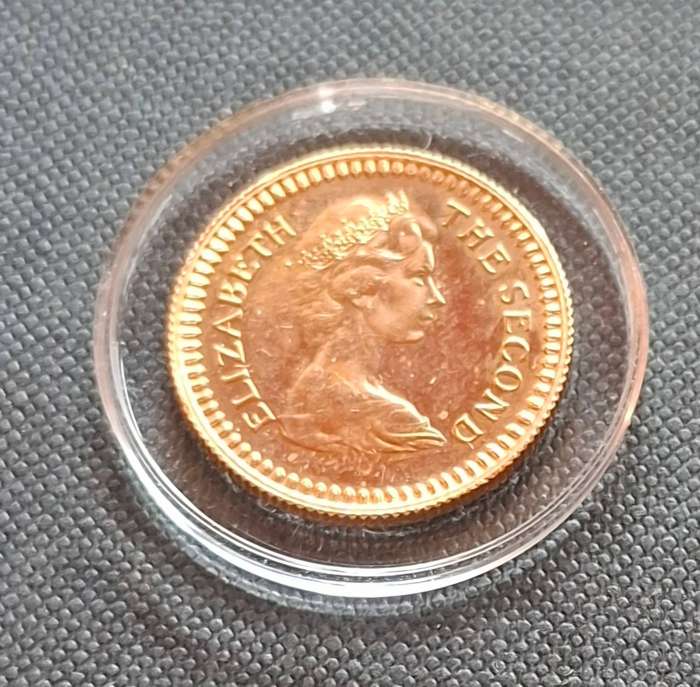 RHODESIA 1 Gold Pound 1966 - rare vintage gold coin