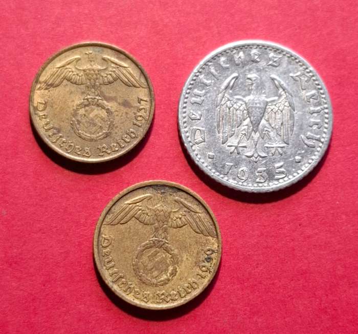 DEUTSCHES REICH Reichspfennig collection (alu & bronze) different types & denominations (Germany)