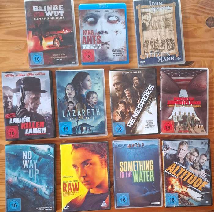 Lucrative DVD / Blu-ray COLLECTION in excellent condition! Genres: drama action horror