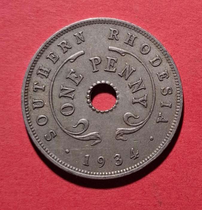 SOUTHERN RHODESIA One Penny 1934 - in excellent condition!!