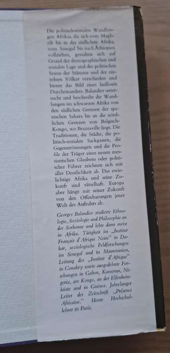 ZWIELICHTIGES AFRIKA Controversial ethnological study on "Dark Africa" [1959, in German]