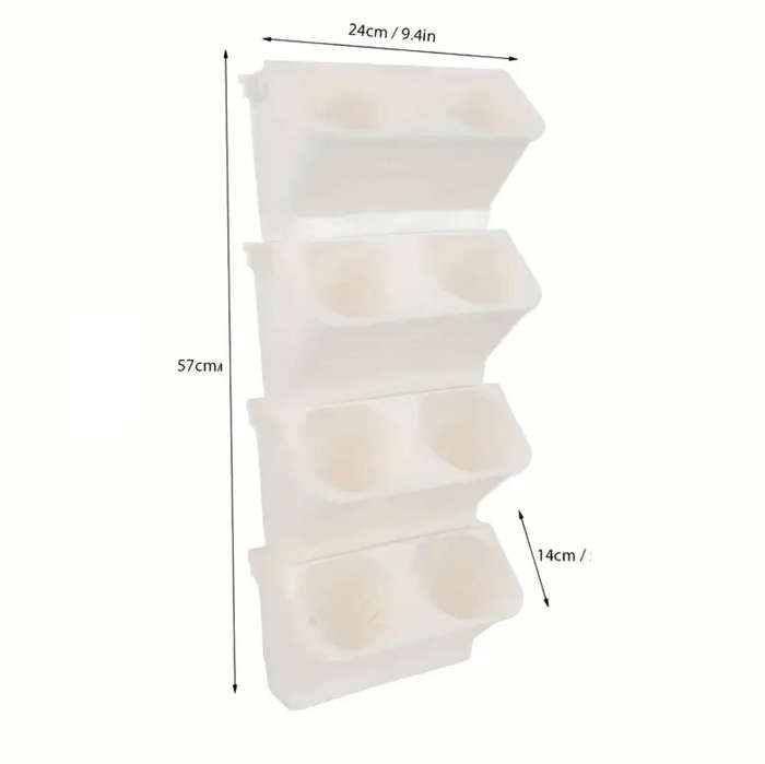 4pcs Wall-Mounted Self-Watering Planters | Vertical Garden Pots for Indoors & Outdoors